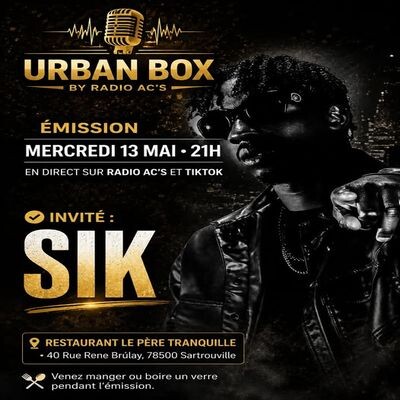 URBAN BOX AU PERE TRANQUILE. Mai 2026. Guest ; SIK cover