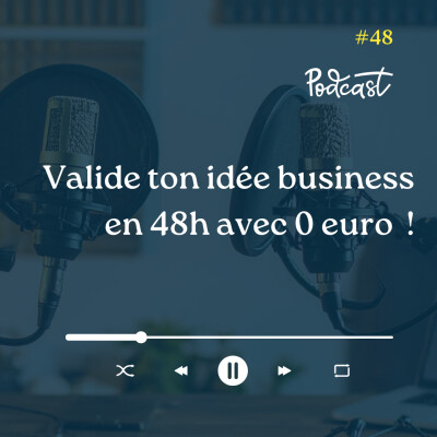 3 Minutes Pour Entreprendre #48 - Valide ton idée business en 48h avec 0 euro cover