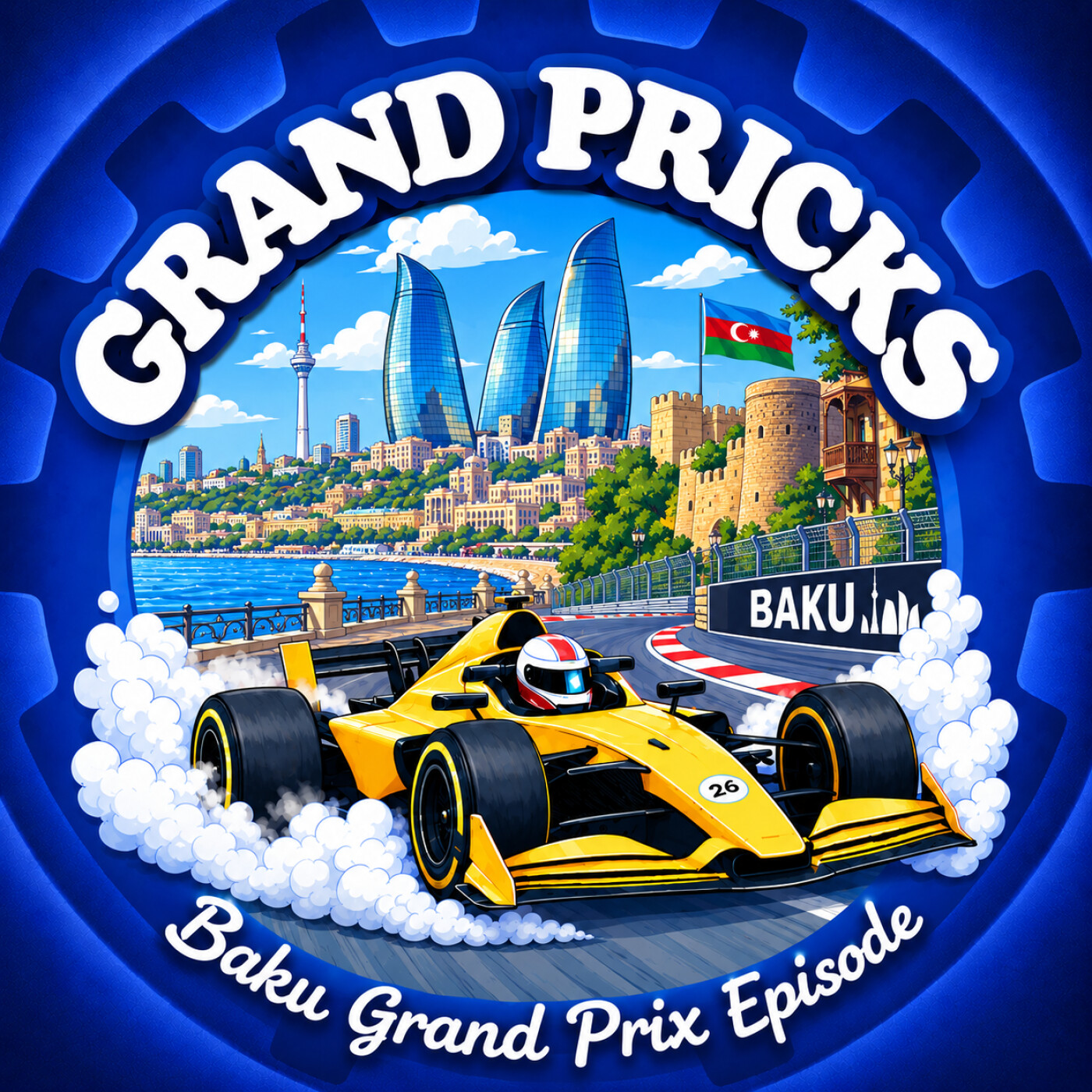 F1 2026 Azerbaijan GP: George Russell WINS! 7 DNFs, Antonelli’s Blunder & Baku Chaos episode artwork