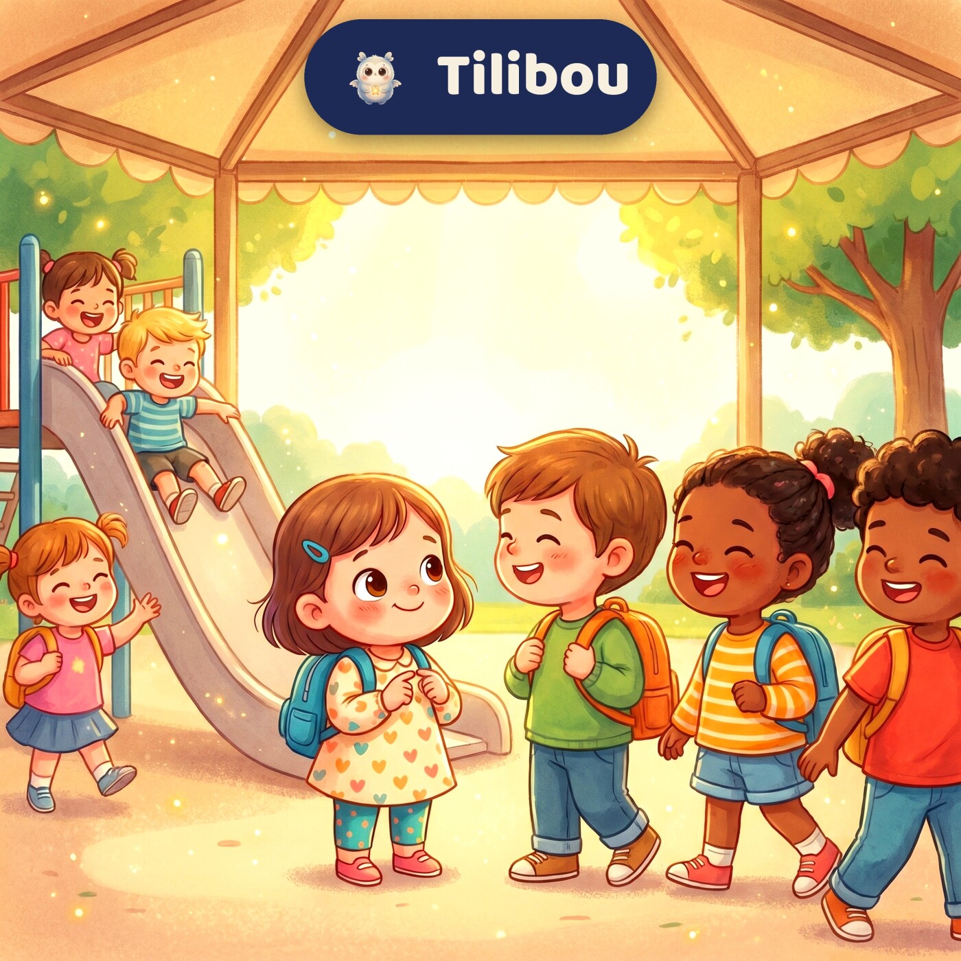 School · Taking Turns · story about waiting your turn · playground and sharing · calm story for ages 3-5