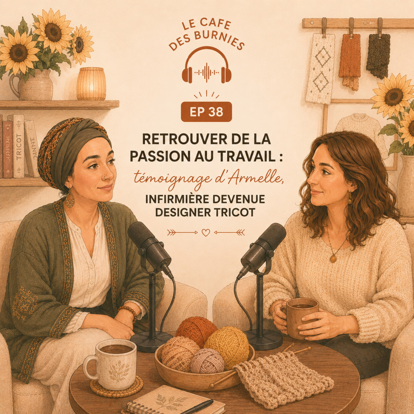 EP 38 RETROUVER DE LA PASSION AU TRAVAIL : témoignage d'Armelle, infirmièreière devenue designer tricot