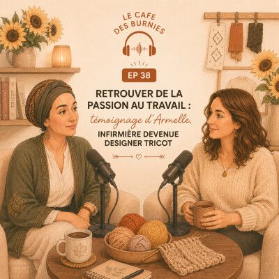 EP 38 RETROUVER DE LA PASSION AU TRAVAIL : témoignage d'Armelle, infirmièreière devenue designer tricot cover