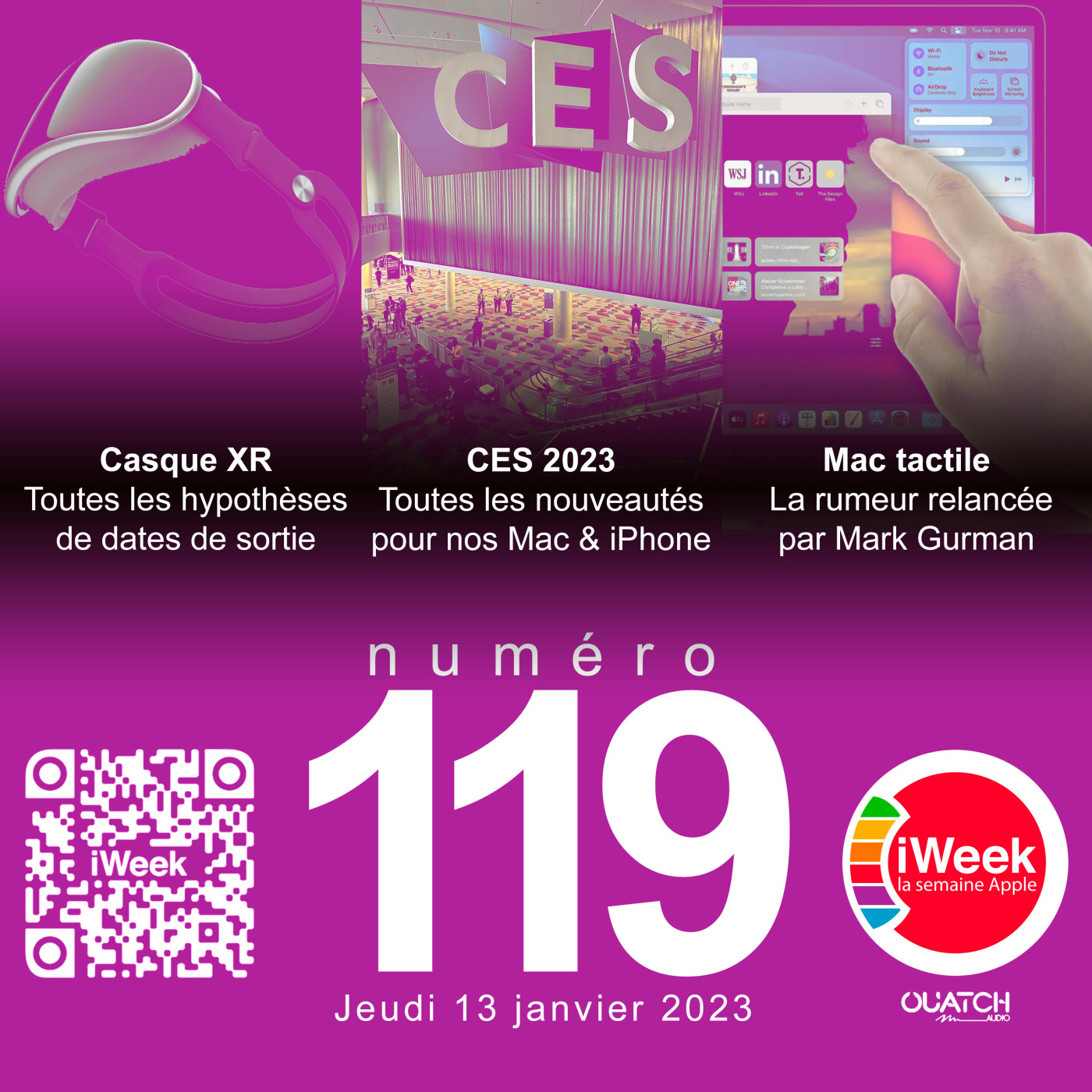 cover of episode CES 2023, Mac tactile et casque Apple en approche