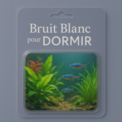 1 H ASMR pour DORMIR 🐠🪸 Bruit Blanc de l'Aquarium | Somnifère naturel pour un SOMMEIL profond cover