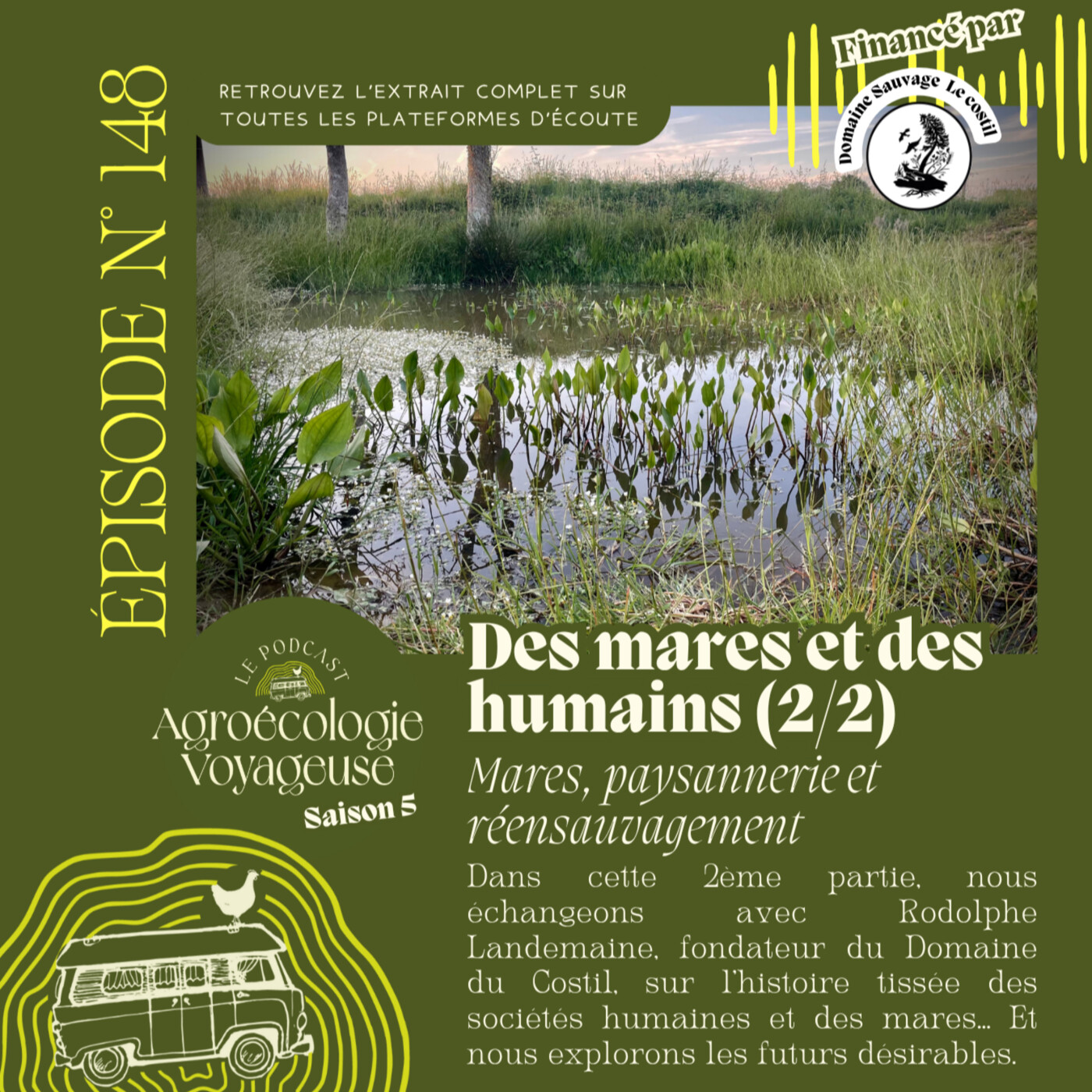 #148 Des Mares et des Humains 🦉 Mares, paysannerie et réensauvagement