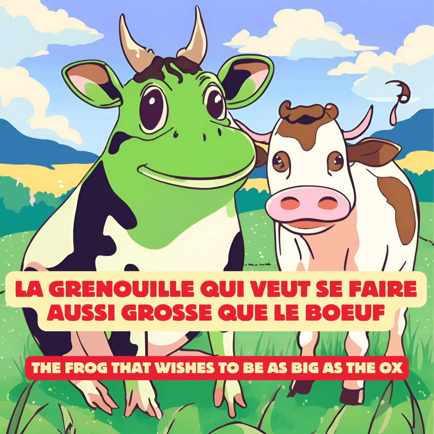 Fable de la Fontaine expliquée : La grenouille qui veut se faire aussi grosse que le boeuf