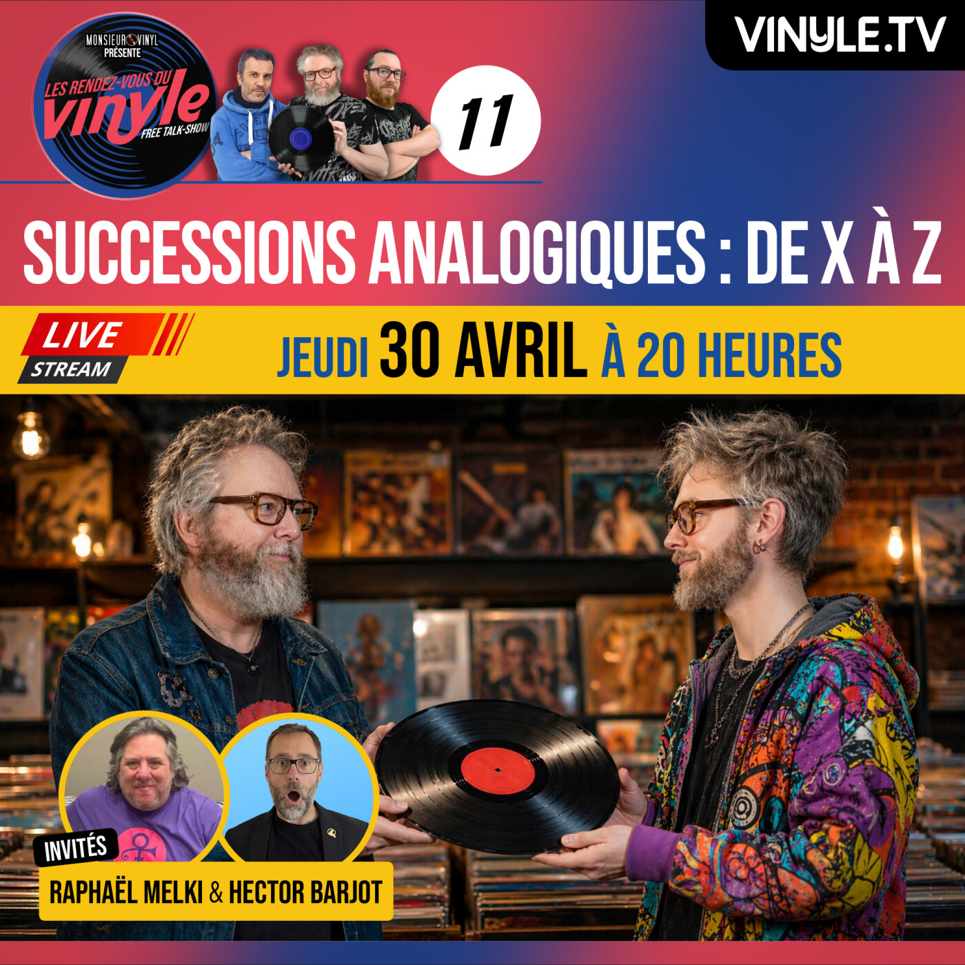 🎵☎️ Les RENDEZ-VOUS du VINYLE #11 | avec RAPHAËL MELKI & HECTOR BARJOT | Successions analogiques episode artwork