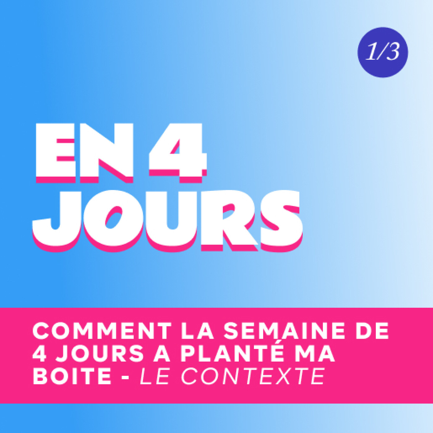 1/3 - Pourquoi lancer la semaine de 4 jours ? Le pari de Julien Le Corre