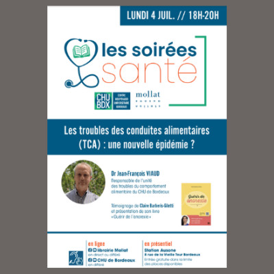 SOIRÉE SANTÉ CHU #16 - LES TROUBLES DES CONDUITES ALIMENTAIRES (TCA) : UNE NOUVELLE ÉPIDÉMIE ? cover