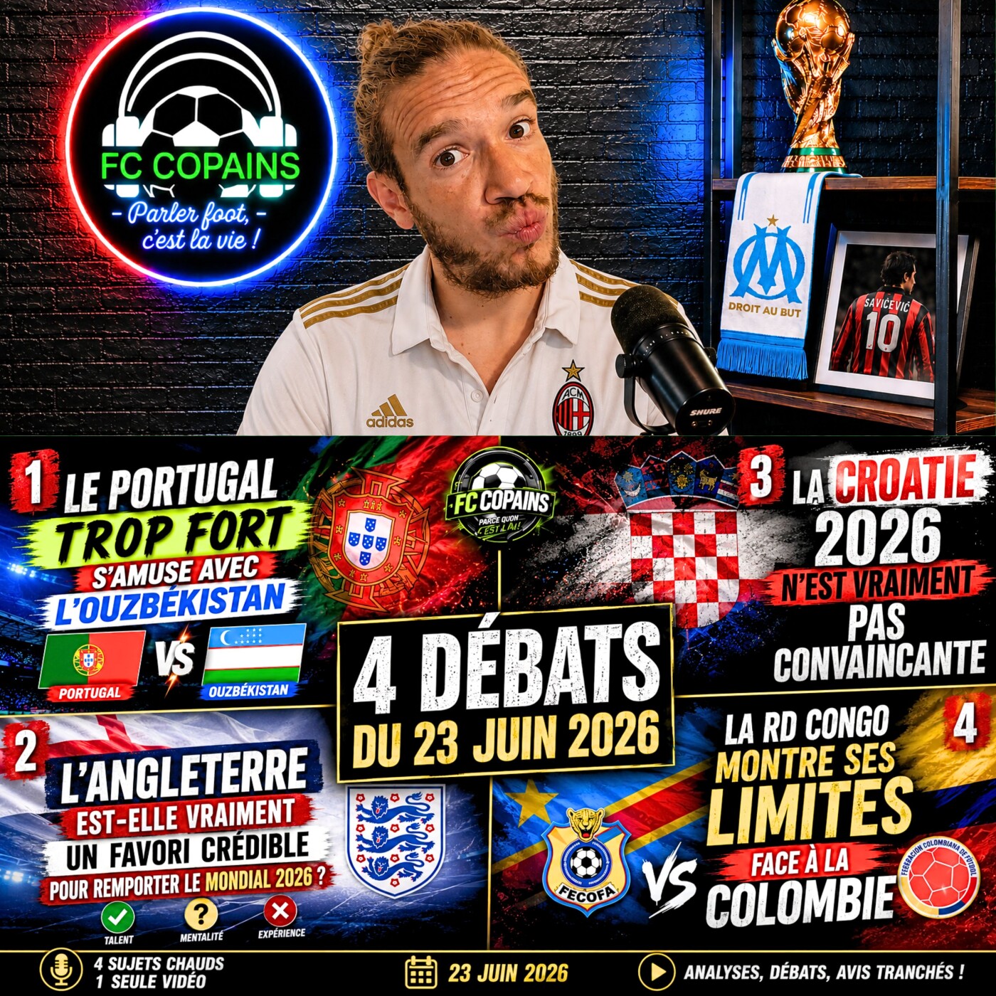 Débat Coupe du Monde 2026 - L'integrale Mondial 2026 du FC Copains - 23 juin