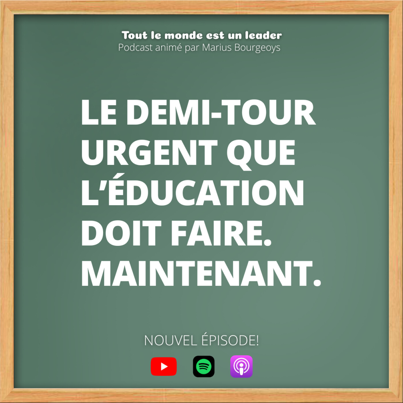 Ép. 153 - Le demi-tour urgent que l’éducation doit faire. Maintenant. Ép. 153 - Le demi-tour urgent que l’éducation doit faire. Maintenant.