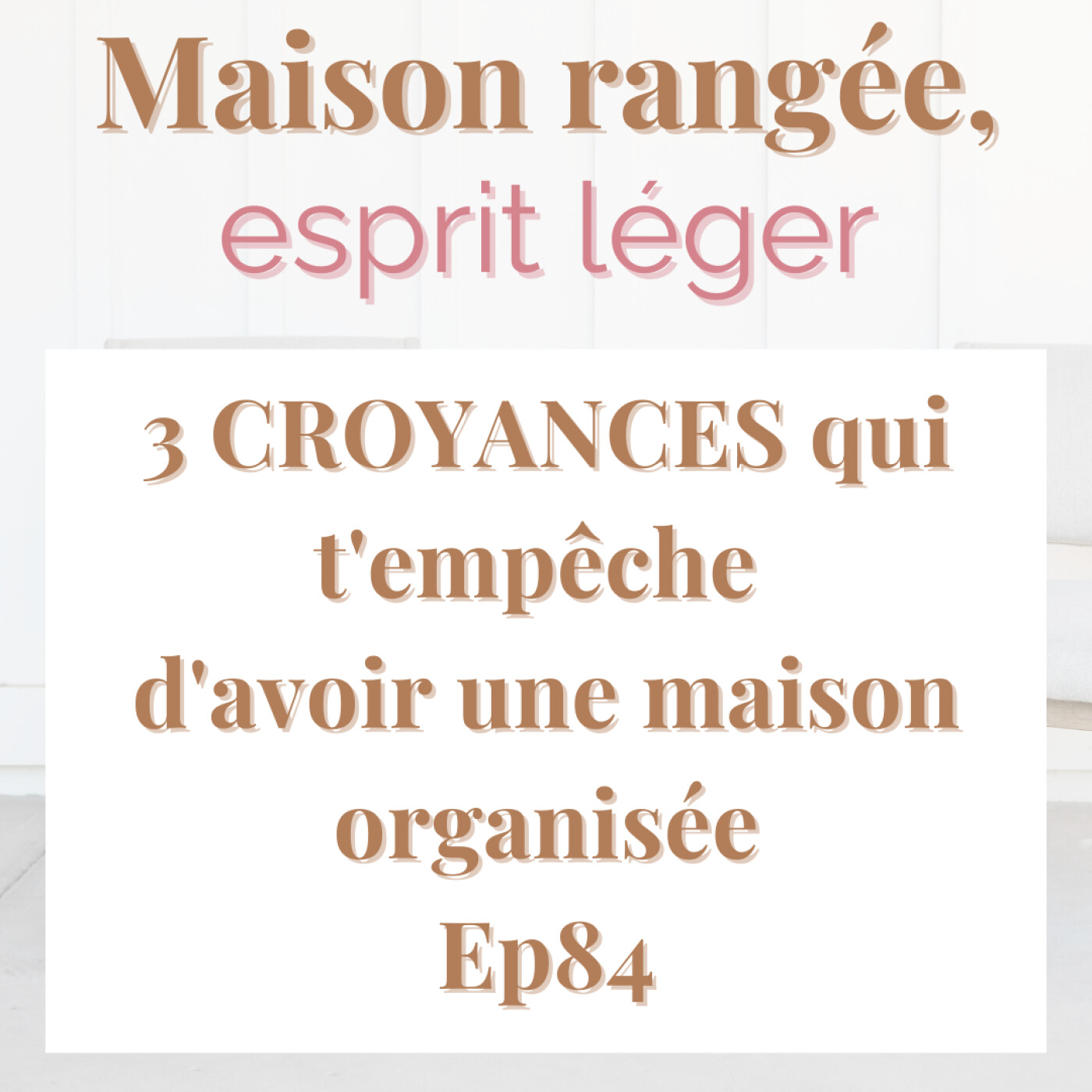 3 CROYANCES qui t'empêche d'avoir une maison organisée Ep84