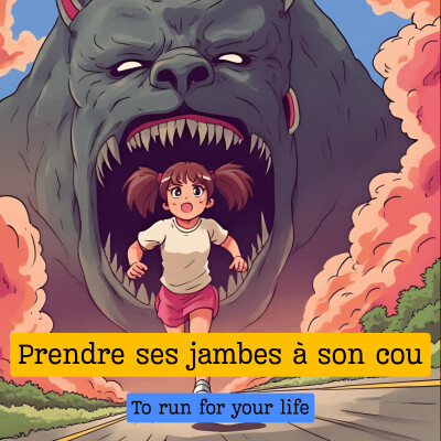 Expression française : "Prendre ses jambes à son cou" cover