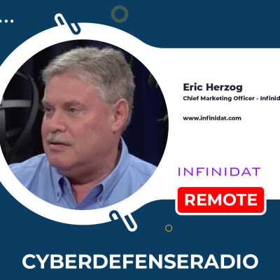 Cyber Defense Radio – Eric Herzog – Infinidat – Cyber-Resilient Storage – Hotseat Podcast II – 2025 cover