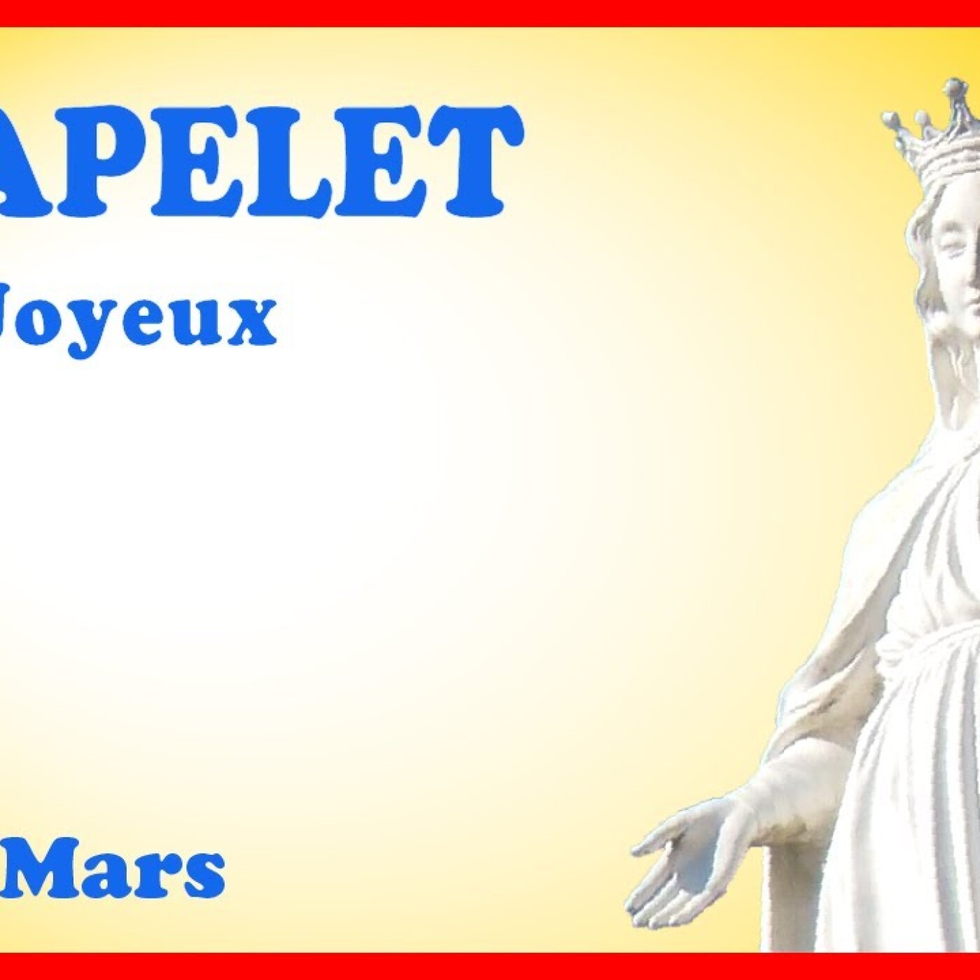 CHAPELET 🙏 Lundi 18 Mars - Mystères Joyeux #carême