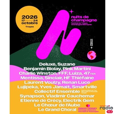 L'INFO DU 6/9 - Brice Baillon, le directeur artistique des Nuits de Champagne cover