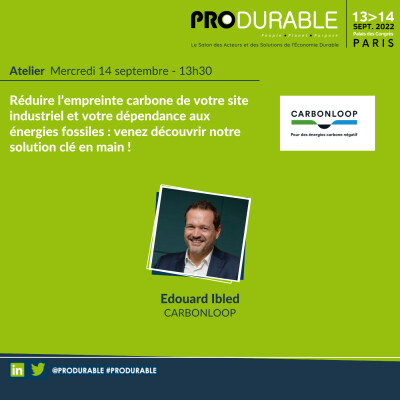 Carbonloop - Réduire l’empreinte carbone de votre site industriel et votre dépendance aux énergies fossiles cover