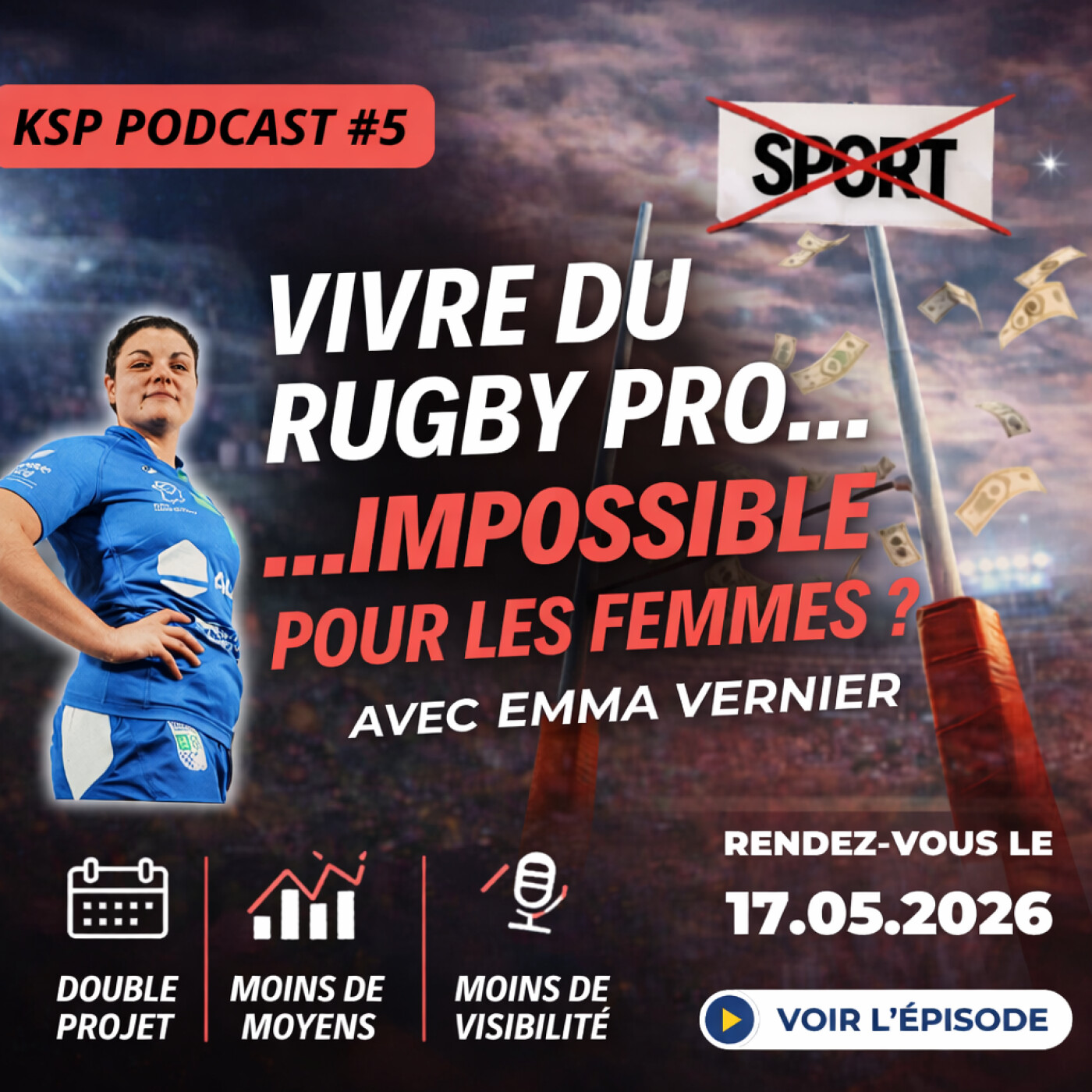 Épisode 6 : Vivre du rugby pro, impossible pour les femmes ? episode artwork