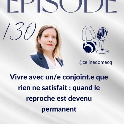 Vivre avec un/e conjoint.e que rien ne satisfait : quand le reproche est devenu permanent cover