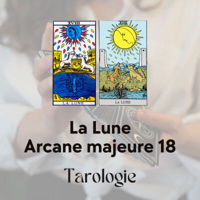 Tarot - Arcane majeure : La Lune, entre illusions et révélations, quand l’inconscient murmure sa vérité cover