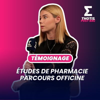 Études de pharmacie parcours officine : témoignage cover