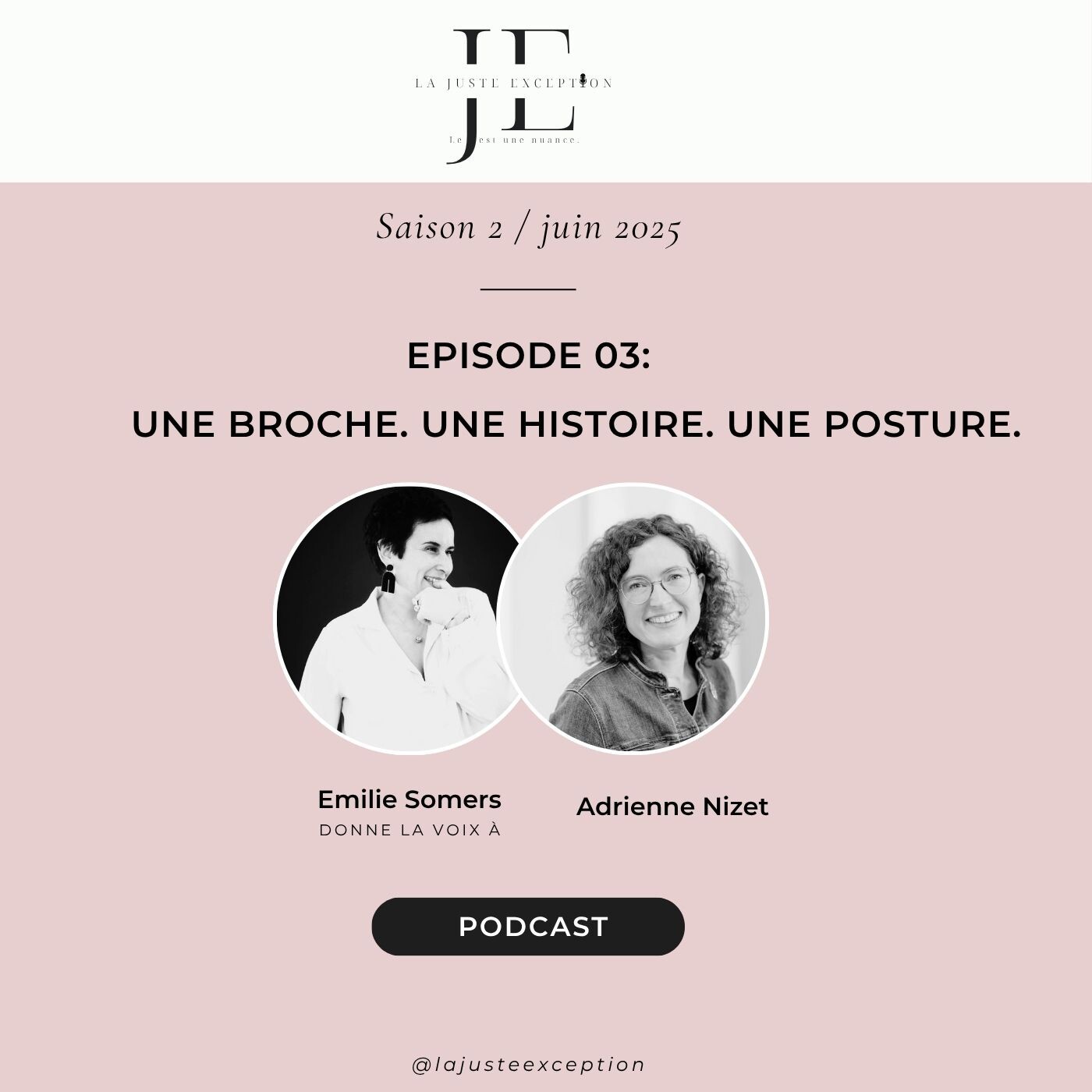Une broche. Une histoire. Une posture.