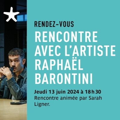 Les rendez-vous du salon de lecture - Rencontre avec l'artiste Raphaël Barontini cover
