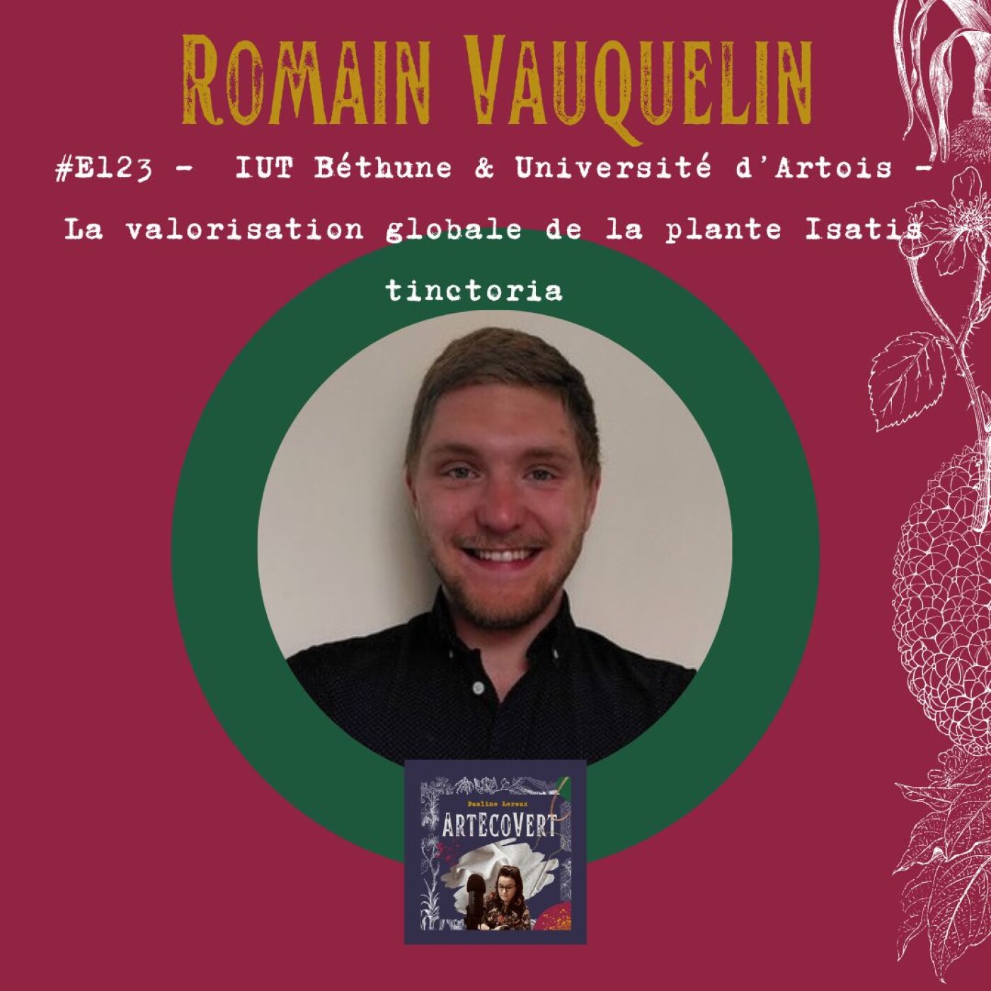 Romain Vauquelin Docteur en Chimie Valorisation de toute la plante d'Isatis tinctoria (pastel des teinturiers)