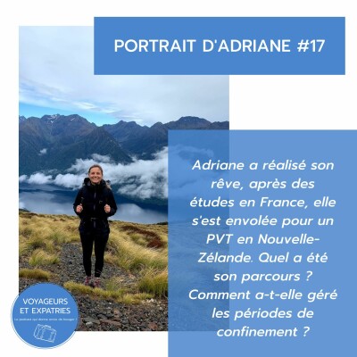 Portrait #17 - Adriane est partie avec un PVT en Nouvelle-Zélande ! cover