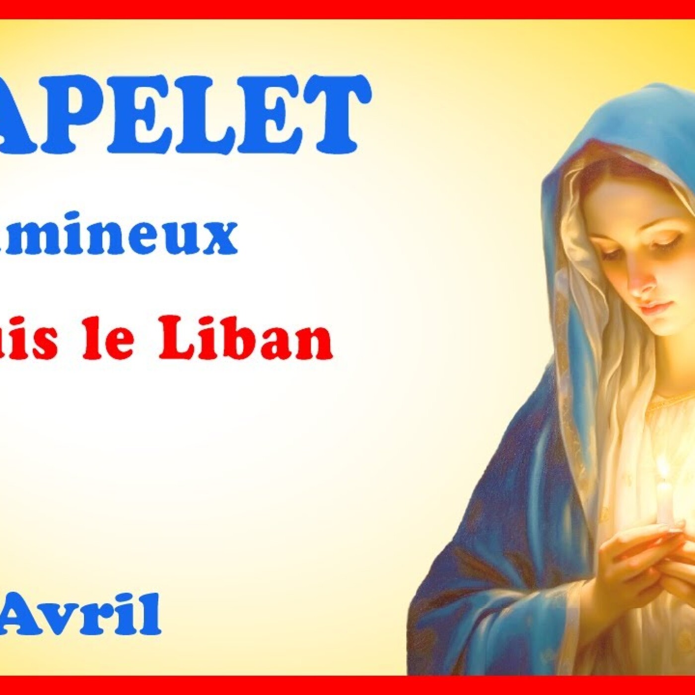 CHAPELET 🙏 Jeudi 25 Avril - Mystères Lumineux #liban