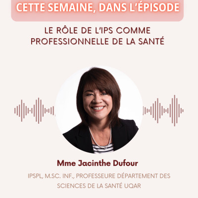 E023 - Le rôle de l'IPS comme professionnelle de la santé. cover