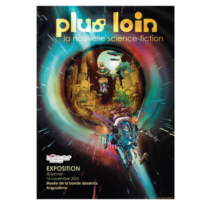 Exposition Plus loin. La nouvelle science-fiction. Avec Julie Sicault Maillé et Lloyd Chéry. Dans ma bulle #583 cover