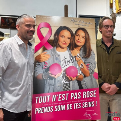 L'INFO DU JOUR - La vente aux enchères des vitrines de Troyes la Champagne pour Octobre Rose cover