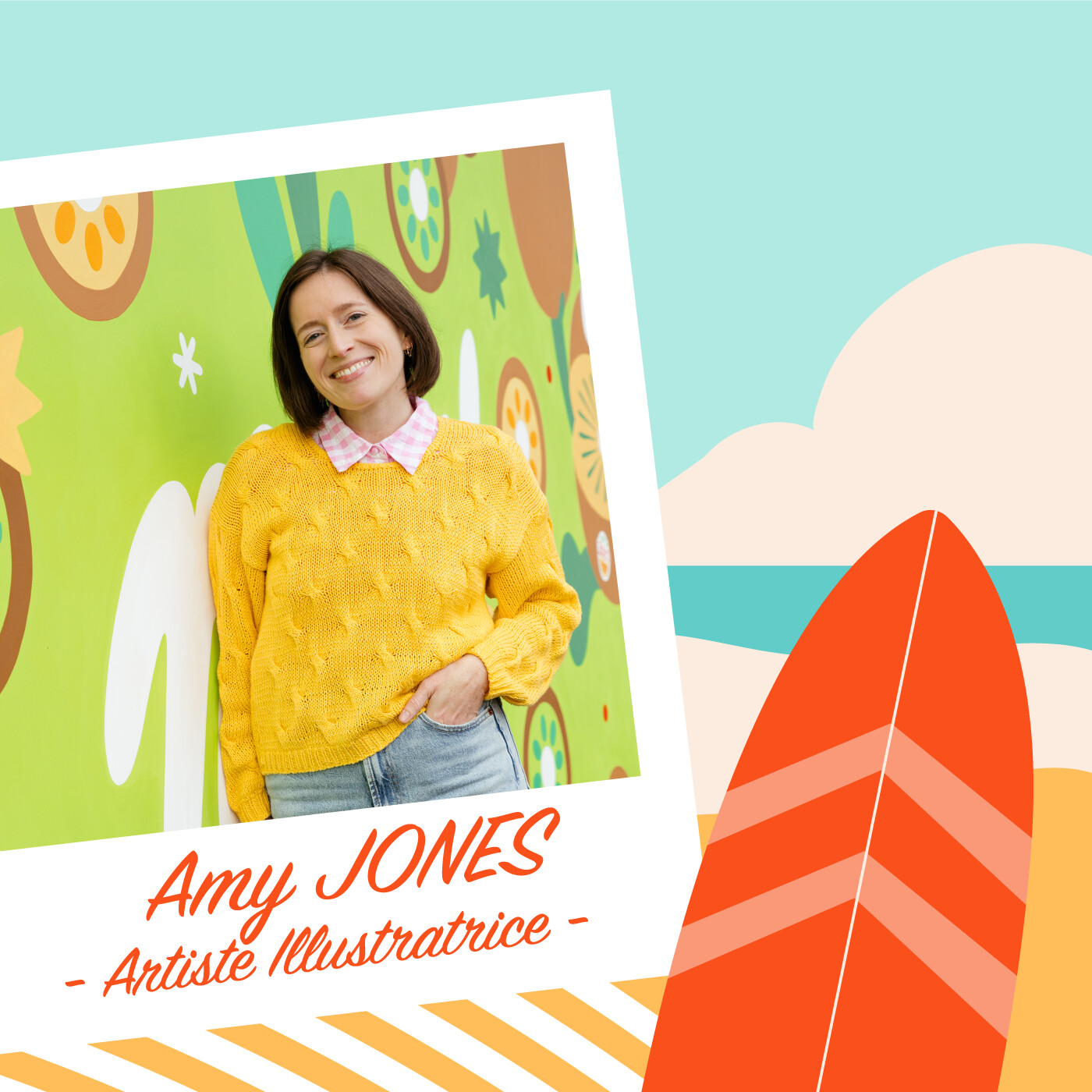 Fresques et branding : l’art au service des entreprises Amy Jones, artiste franco américaine et illustratrice