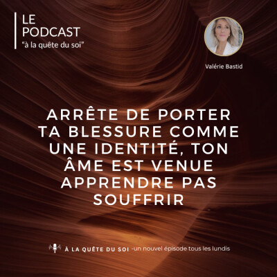 Arrête de porter  ta blessure comme une identité, ton âme est venue apprendre pas souffrir cover
