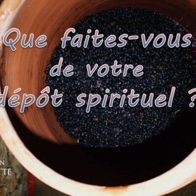 Que faites vous de votre dépôt spirituel ? cover