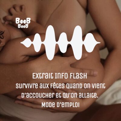 Extrait Info Flash : Survivre aux fêtes quand on vient d’accoucher et qu’on allaite cover