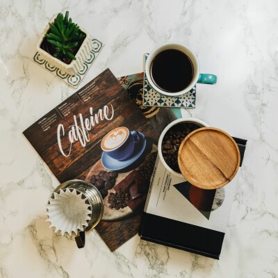 Riding the coffee wave with Caffeine magazine cover