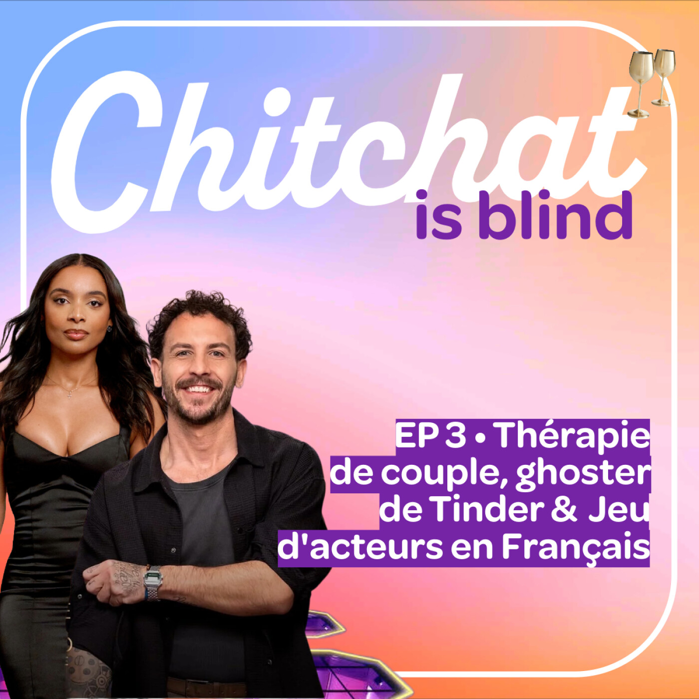 Thérapie de couple, Ghoster de Tinder & Jeu d'acteurs en Français • [React Love is Blind partie 3 • Chitchat is blind]