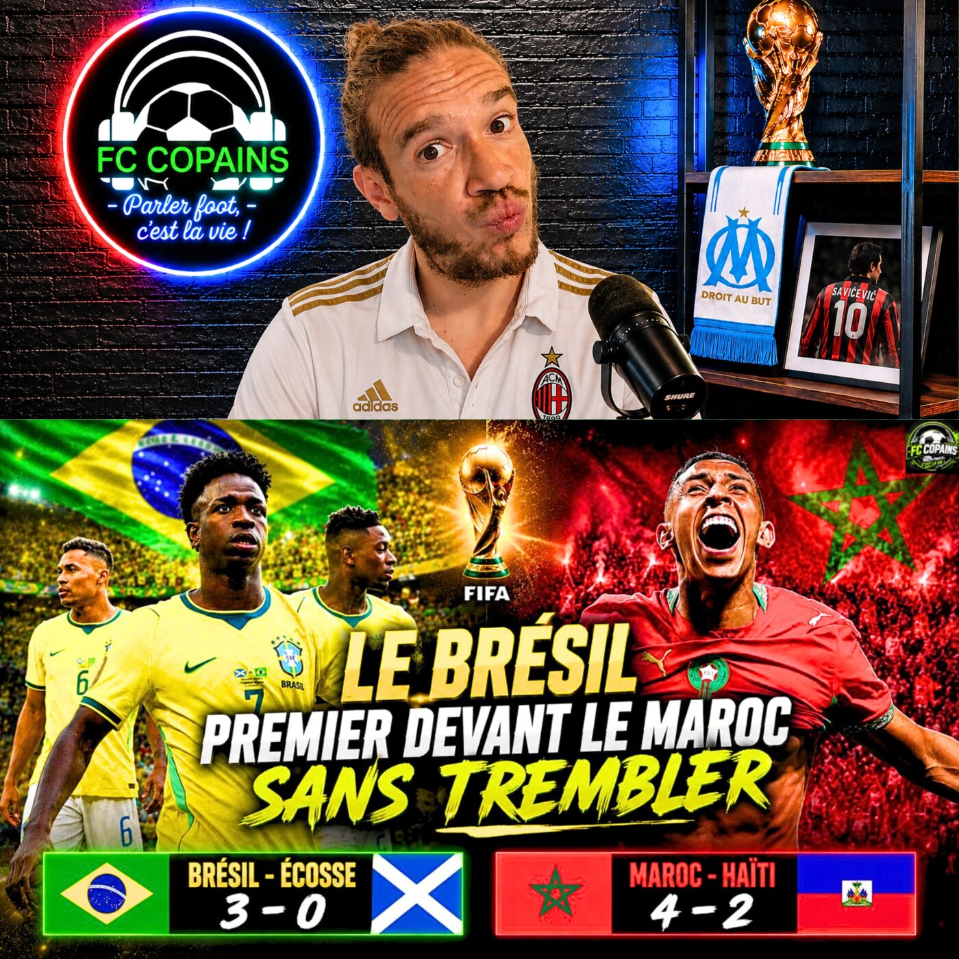 Débat Coupe du Monde 2026 - Le Brésil termine premier devant le Maroc sans trembler