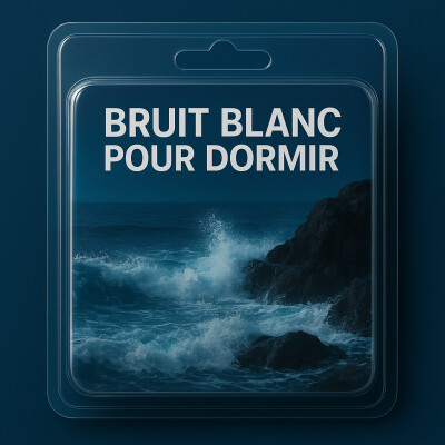 1 H Bruit Blanc Apaisant pour DORMIR  | Vagues contre les rochers cover