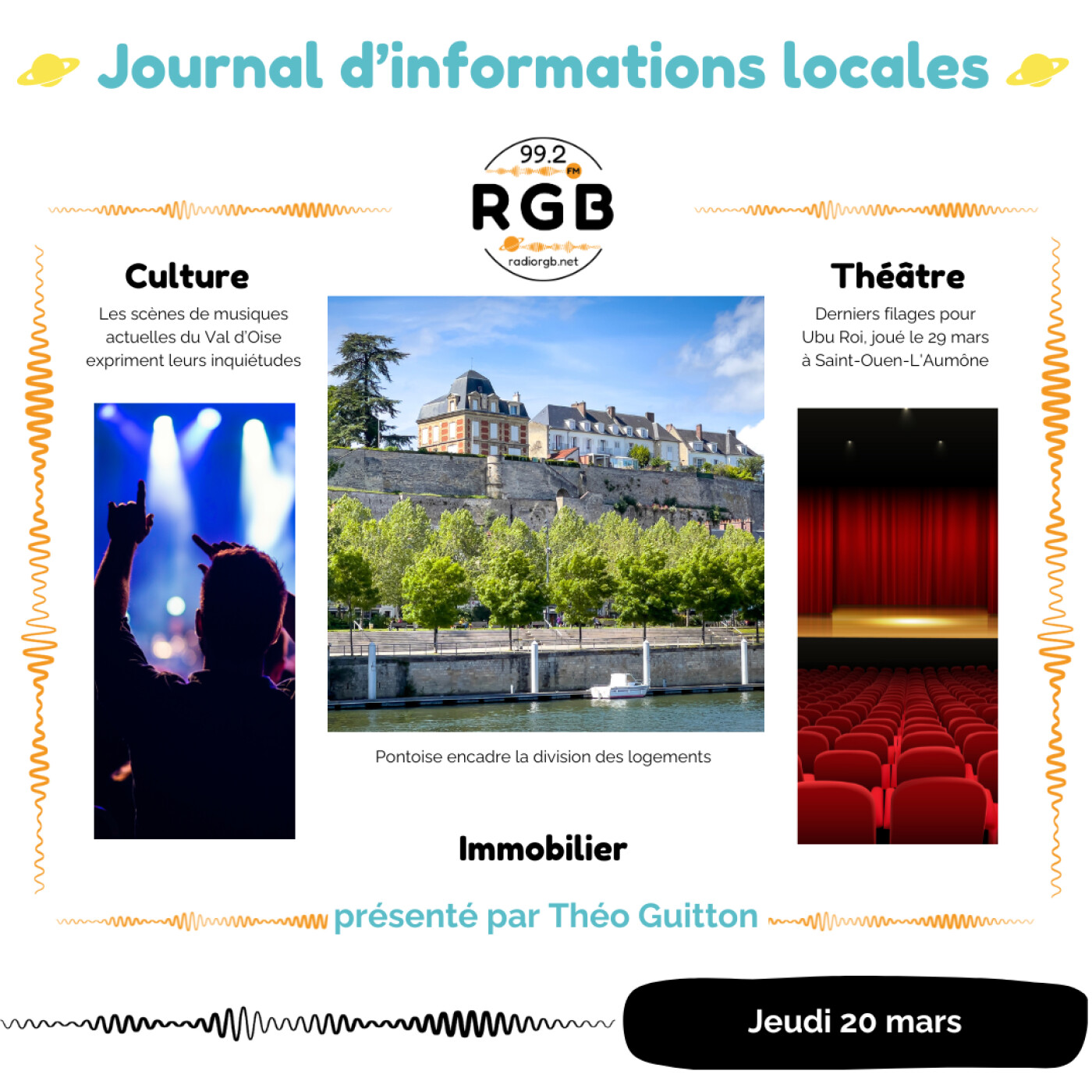 Le journal d\'informations locales - Radio RGB Cergy-Pontoise