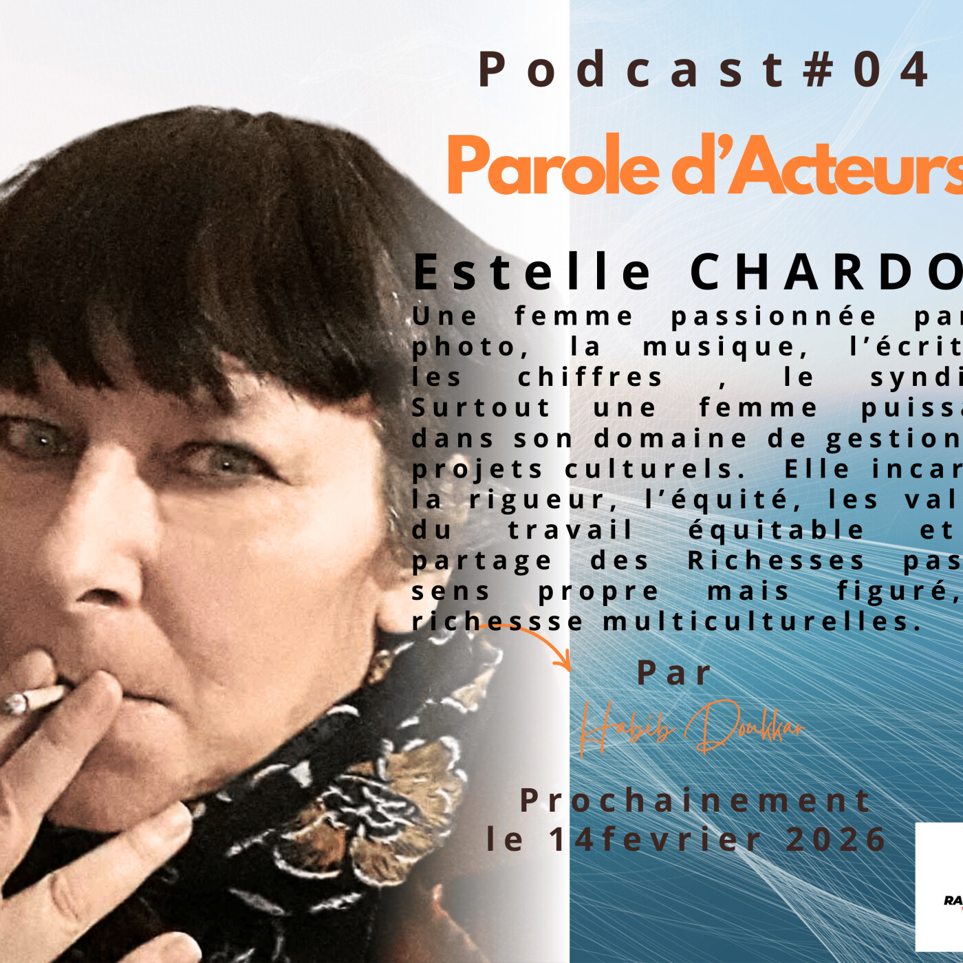 Actrice culturelle dans "Parole d'Acteurs" Estelle Chardon episode artwork
