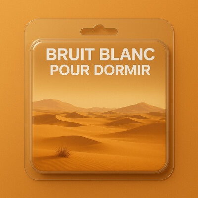 Bruit Blanc 1 Heure pour DORMIR | Évasion dans le vent du désert | ASMR hypnose cover