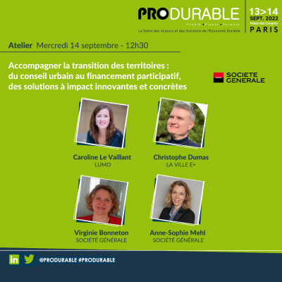 Société Générale - Accompagner la transition des territoires cover