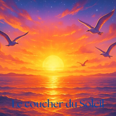 Le coucher du Soleil, temps calme et histoire méditative pour enfants cover