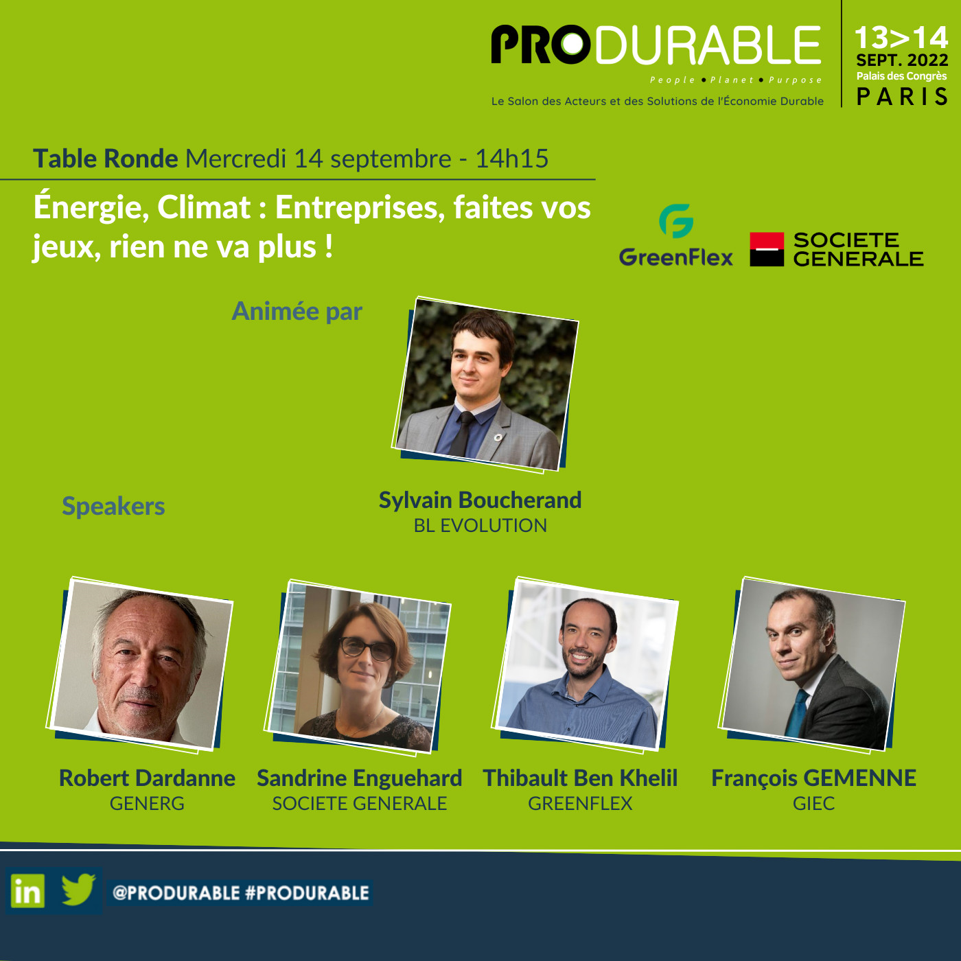 Transition Energie / Climat - PRODURABLE 2022