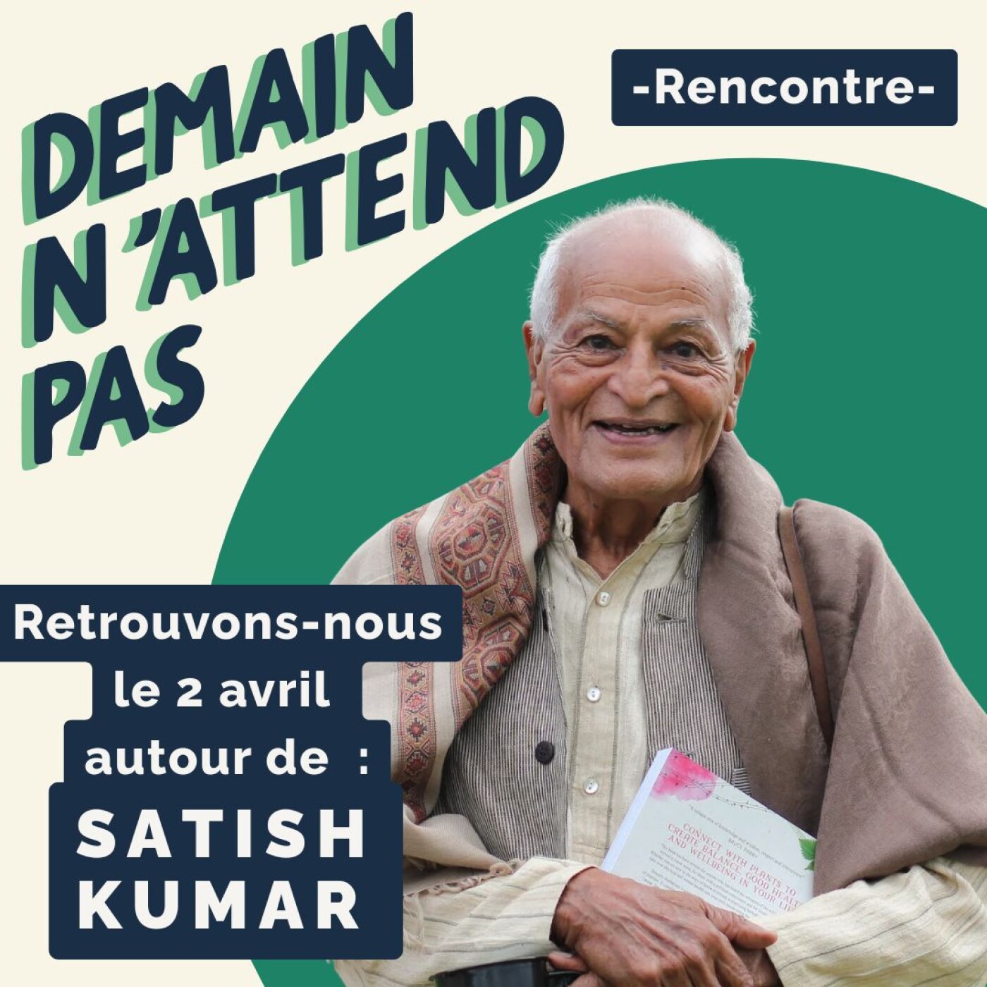 Invitation à une soirée-débat autour de Satish Kumar #115