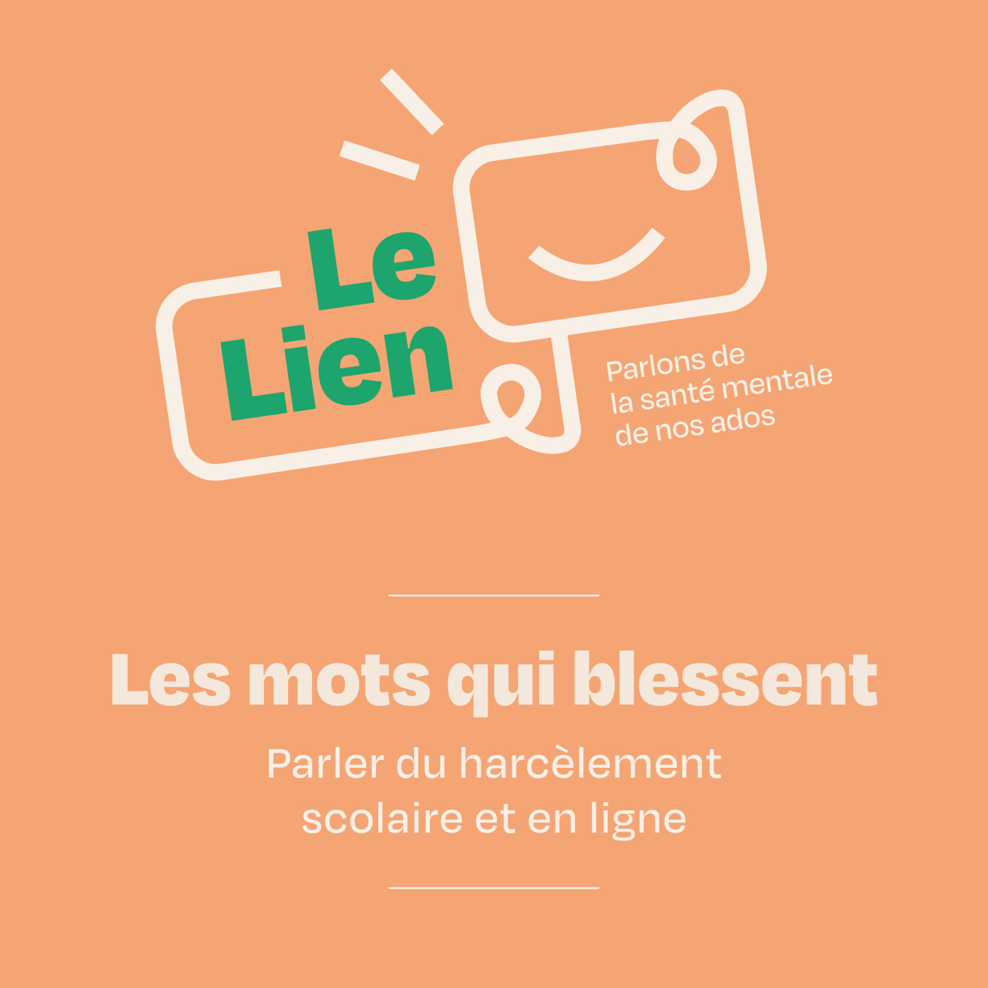 "Les mots qui blessent" : Parler du harcèlement scolaire et en ligne