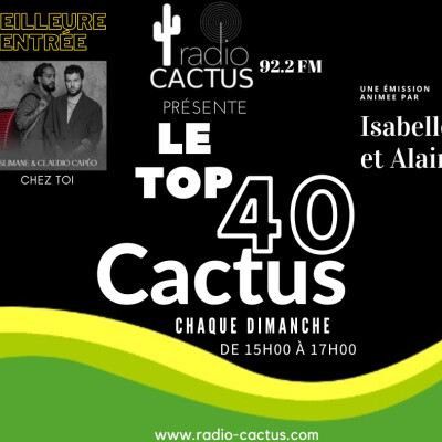 Top 40 Cactus du 23 juillet 2023. cover